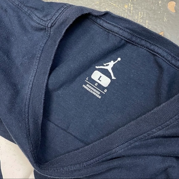 Jordan 6 Tinker Hatfield Blueprint Tee BQ0271-451 Large Navy Blue - Picture 5 of 7